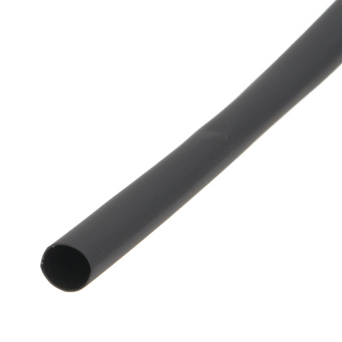 Pack de corte [1.2m] de tubo termo retráctil 2:1 Ø1.6mm negro – Poliolefina libre de halógeno e ignífugo [x25]