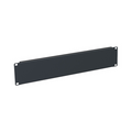 Panel ciego 2 U para armario Rack 19" Tapa negra