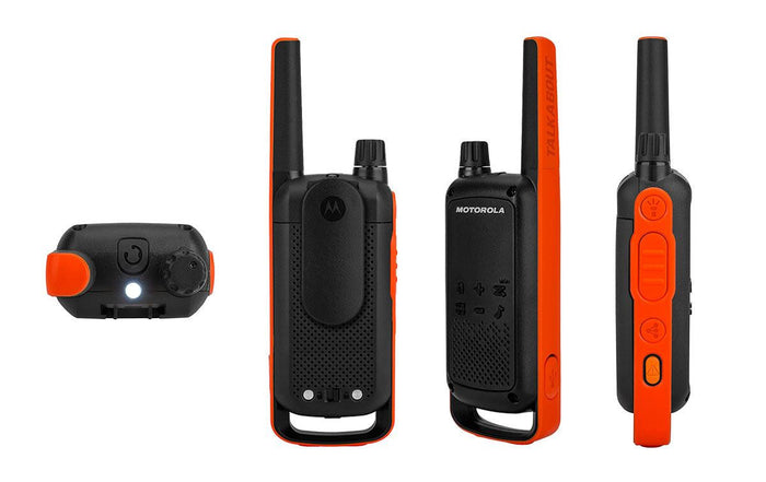 Pareja de walkies PMR446 Motorola TLKR T82 con 2 pinganillos