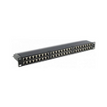 Patch Panel para Rack 19" de 48 Tomas Keystone STP Cat 6 1U Negro
