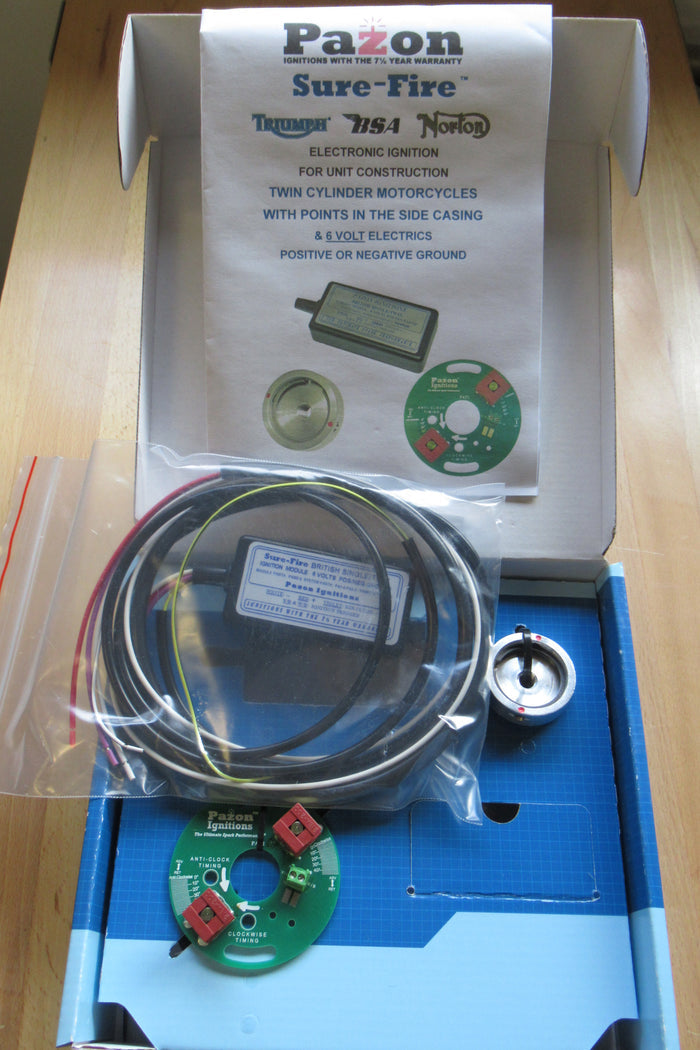PAZON electronic ignition system Triumph BSA Norton 6v 6 Volt Twins