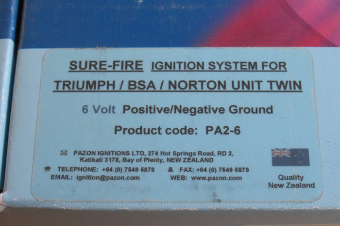 PAZON electronic ignition system Triumph BSA Norton 6v 6 Volt Twins