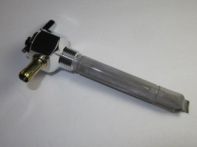 Petcock 3/8" NPT Hex high flow petcock Pingel 6211AH motorcycle fuel valve
