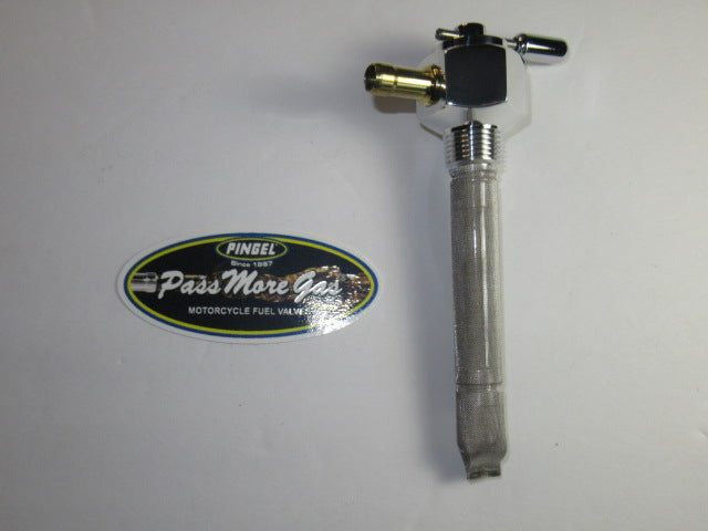 Petcock 3/8" NPT Hex high flow petcock Pingel 6211AH motorcycle fuel valve