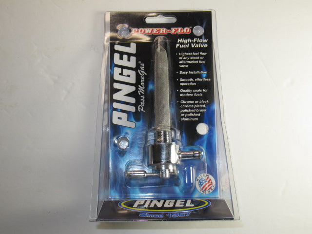 Petcock 3/8" NPT Hex high flow petcock Pingel