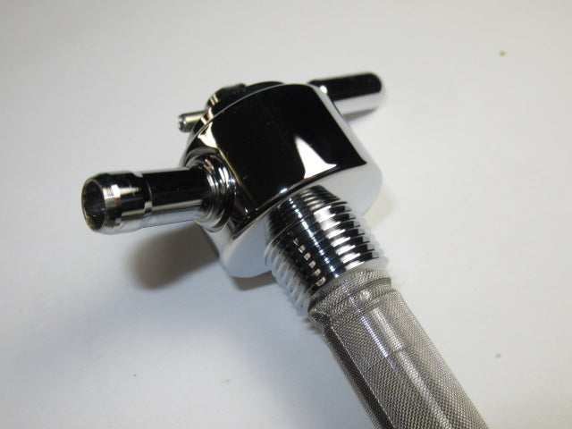 Petcock 3/8" NPT Hex high flow petcock Pingel