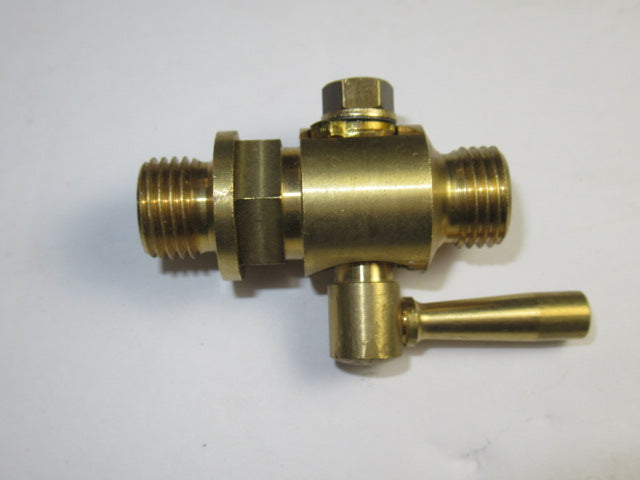 Petcock Brass 1/4" BSP PETROL TAP 1/4 x1/4 LARGE BORE Triumph Norton BSA 82-3057