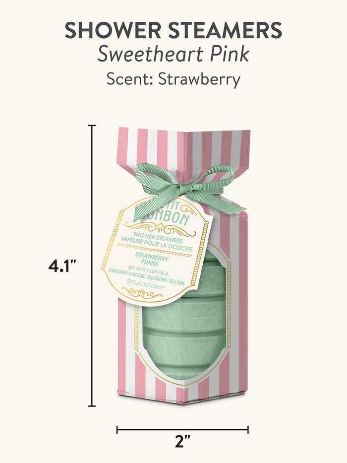 Petit Bon Bon Sweetheart Pink Shower Steamers