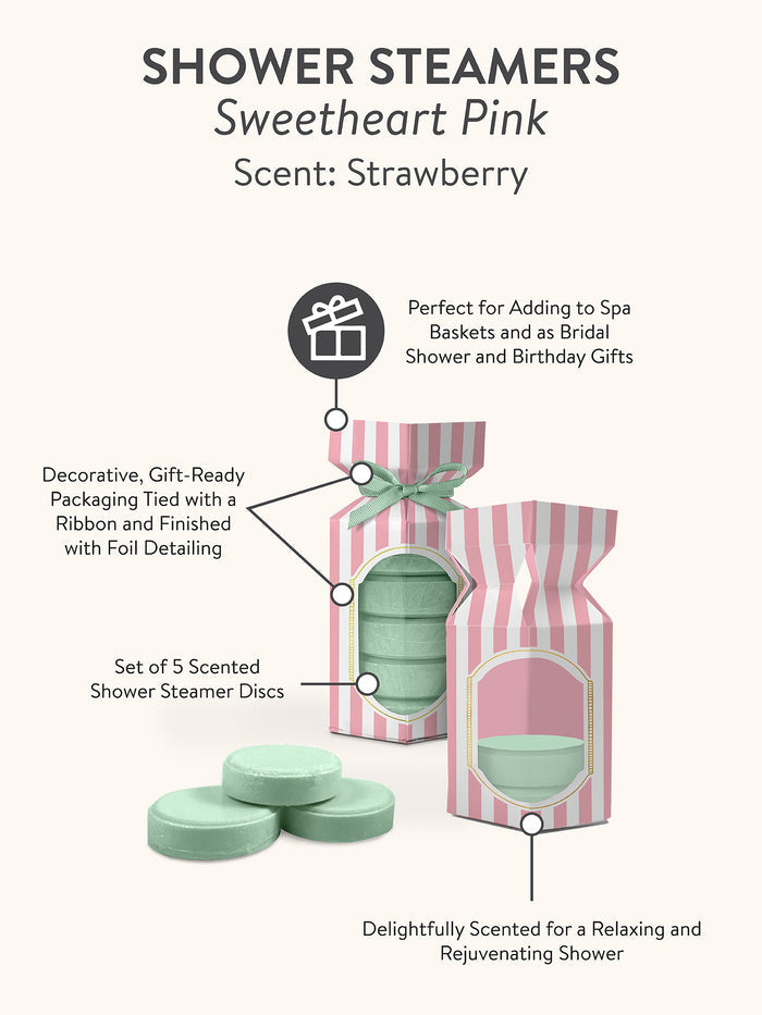 Petit Bon Bon Sweetheart Pink Shower Steamers