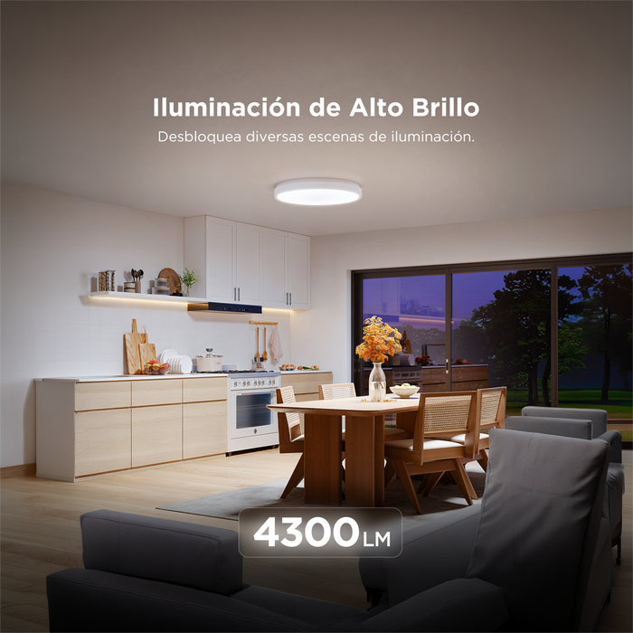 Plafón LED Inteligente Govee Redondo 38 cm 4300 lm (H60A6)