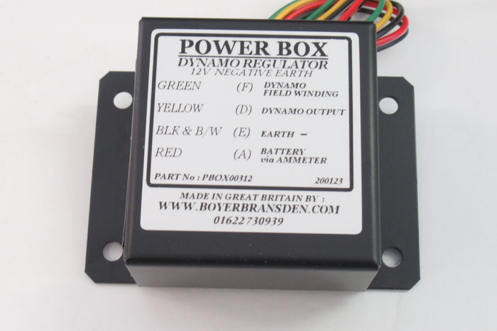 Power Box Boyer Bransden Dynamo regulator 12V negative Ground