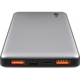 Powerbank 10000 mAh Carga Rápida QC3.0 USB-C Metálica Goobay