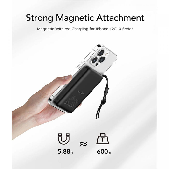 Powerbank Magnético MagSafe 10000 mAh 15W USB-C/Lightning VEGER