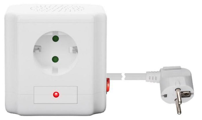 Regleta Cubo de 4 Enchufes Schuko con 2 USB e Interruptor
