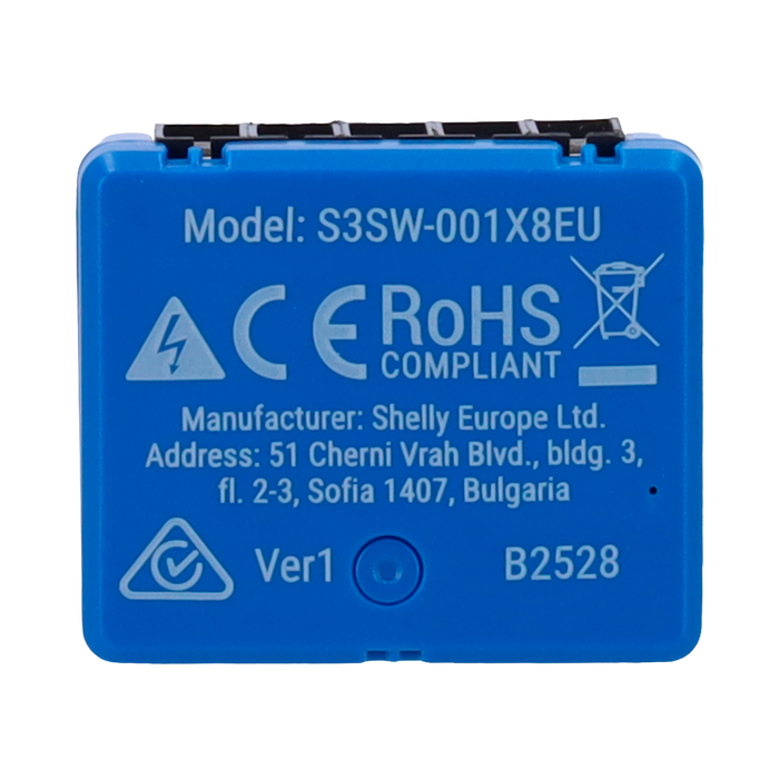 Relé Inteligente WiFi Shelly 1 Mini Gen3 – Contacto Seco