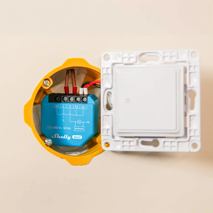 Relé Inteligente WiFi Shelly 1L Gen3 – Sin Neutro