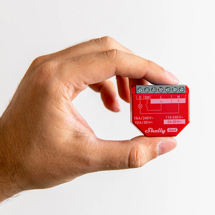 Relé Inteligente WiFi Shelly 1PM Gen4 16A – Medición de Consumo