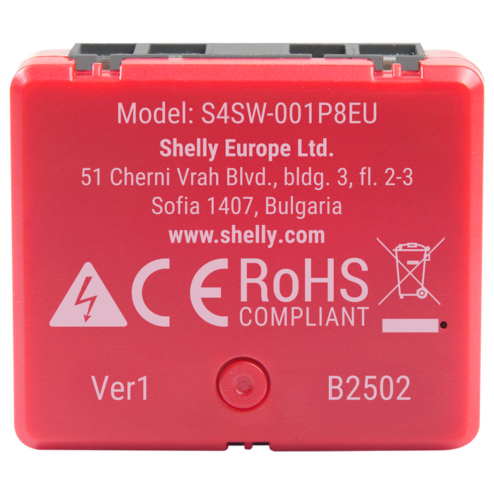 Relé Shelly 1PM Mini Gen4 Interruptor WiFi con Medición de Consumo