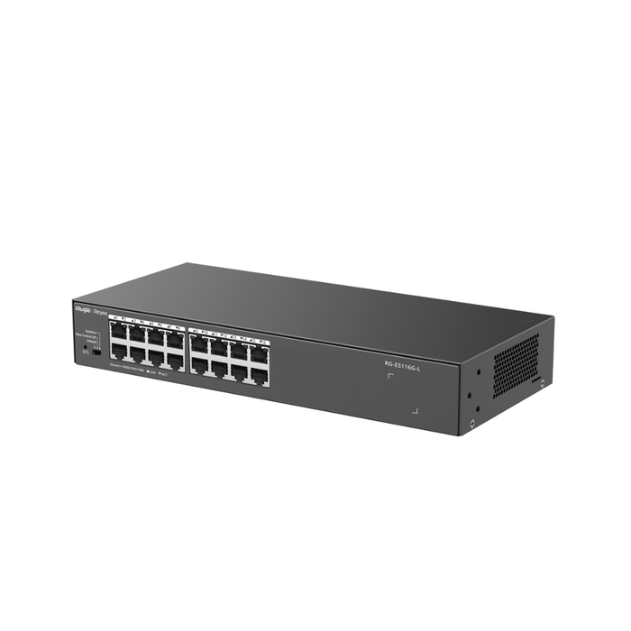Reyee Switch Sobremesa - Metal - 16 puertos RJ45 - No gestionable