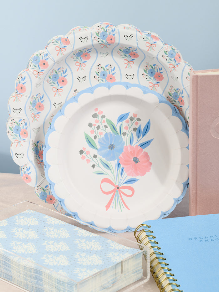 Romantic Rococo Scalloped Luncheon Plates