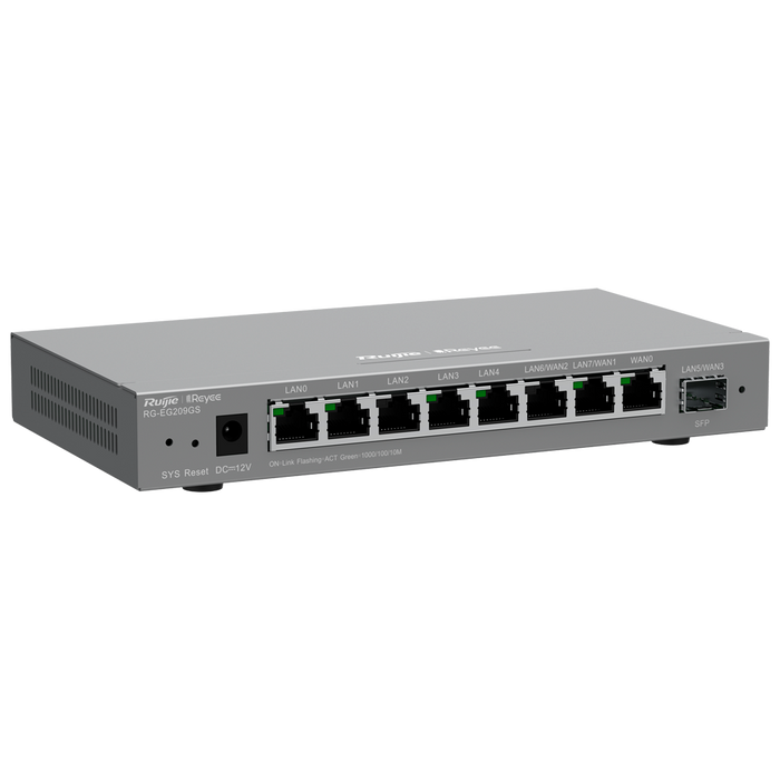 Router Cloud Gestionable 8 Puertos Gigabit + SFP RG-EG209GS Reyee
