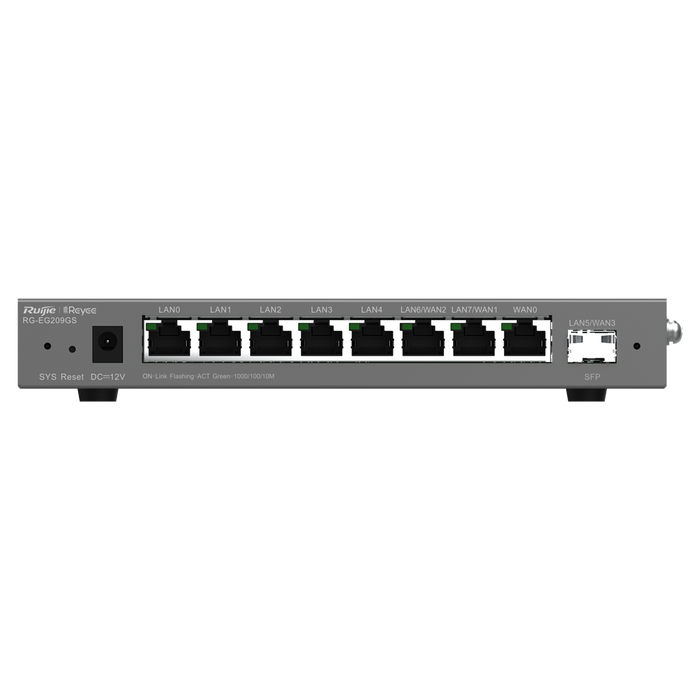 Router Cloud Gestionable 8 Puertos Gigabit + SFP RG-EG209GS Reyee