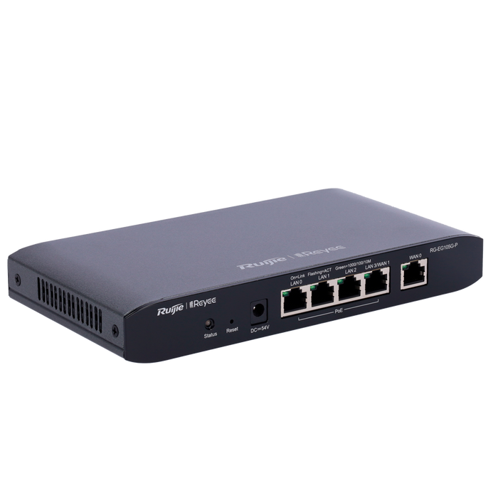 Router Controlador Cloud 5 Puertos Gigabit 4 PoE+ 54W RG-EG105G-P Reyee