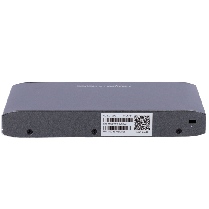 Router Controlador Cloud 5 Puertos Gigabit 4 PoE+ 54W RG-EG105G-P Reyee