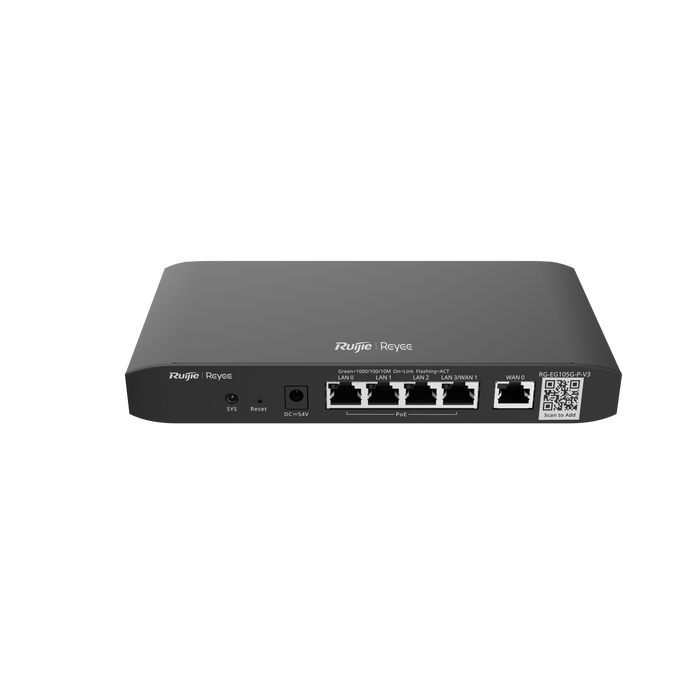 Router Gigabit PoE 5 Puertos RG-EG105G Reyee