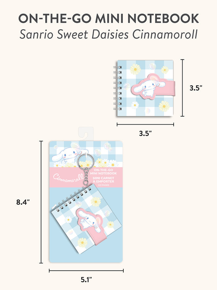Sanrio Sweet Daisies Cinnamoroll On-the-Go Mini Notebook