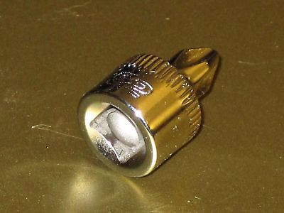 Shorty micro phillips screw head to 1/4" socket ratchet drive tool auto