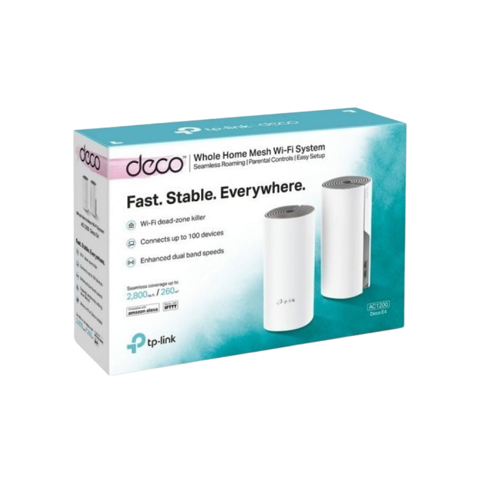 Sistema Wi-Fi Mesh TP-Link Deco E4 AC1200 Doble Banda