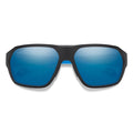 SMITHS OPTICS DECKBOSS MATT BLACK/BLUE CHROMAPOP GLASS POLARIZED BLUE MIRROR