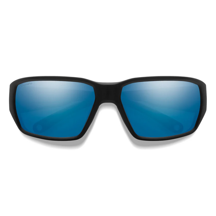 SMITHS OPTICS HOOKSET MATTE BLACK CHROMAPOP GLASS POLARIZED BLUE MIRROR