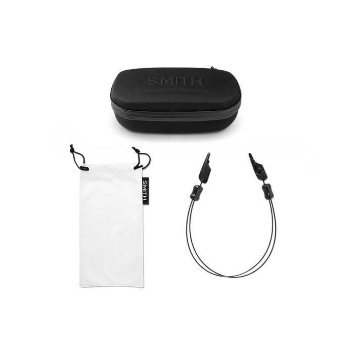 SMITHS OPTICS HOOKSET MATTE BLACK CHROMAPOP GLASS POLARIZED BLUE MIRROR