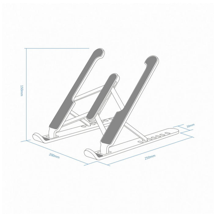 Soporte de Sobremesa AISENS Ajustable para Portátil/Tablet