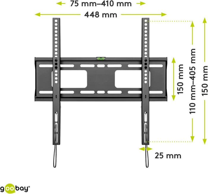 Soporte fijo de pared para TV de 32 a 55 pulgadas hasta 50 kg