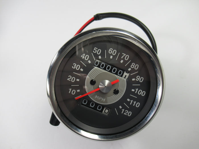 SPEEDO Triumph Norton BSA smiths replica GREY FACE 2:1 Ratio 120 MPH
