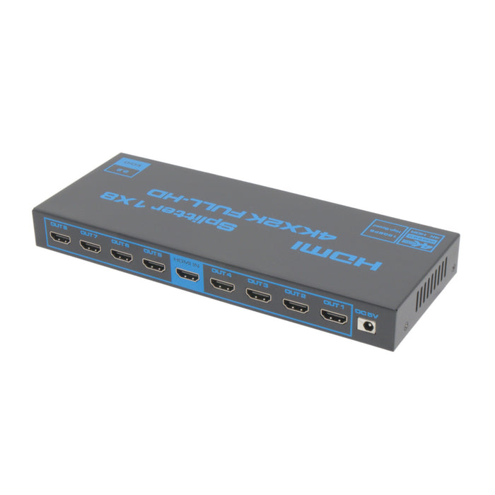 Splitter 1x8 4K@60Hz con EDID HDCP2.2