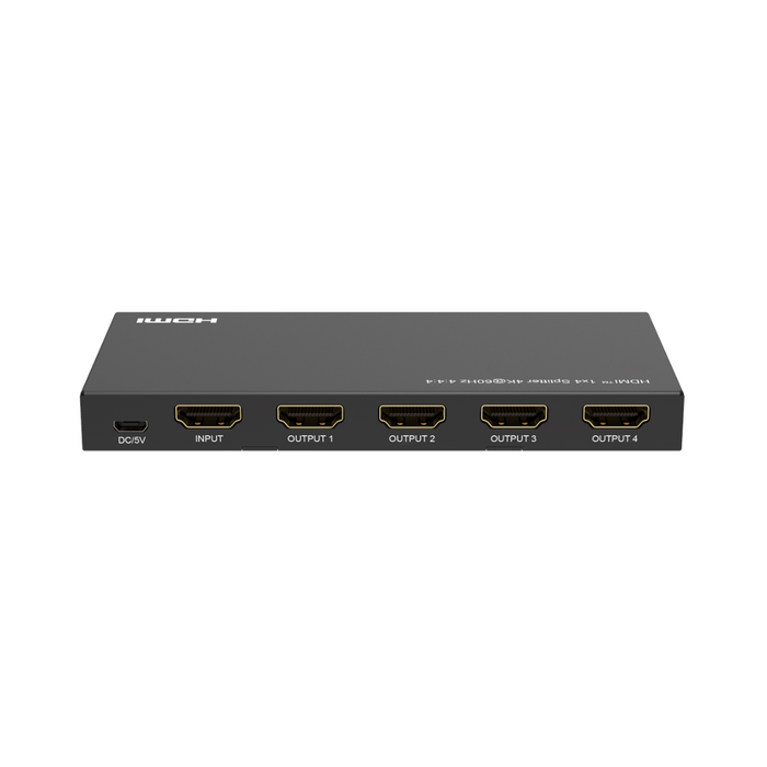 Splitter HDMI 1X4  4k60hz  Funcion EDID HDCP 2.2 5W