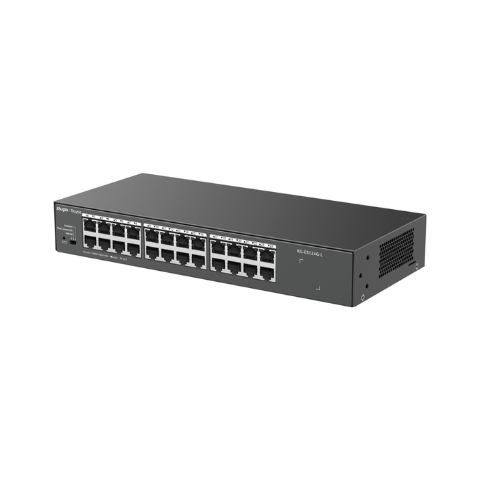 Switch 24 Puertos Gigabit Metal Enrackable RG-ES124G-L Reyee