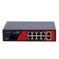 Switch 8 puertos PoE + 2 Uplink RJ45