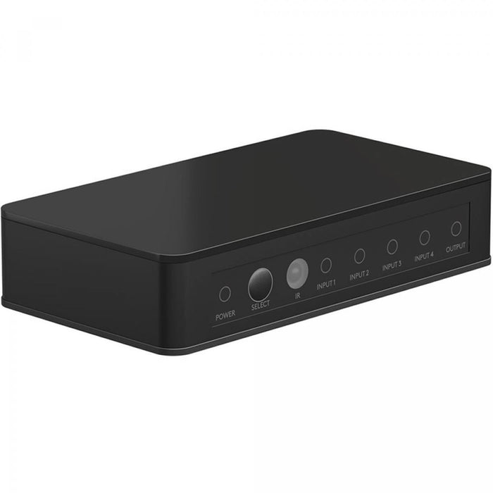 Switch HDMI Manual 4 a 1 4K 60 Hz con Mando a Distancia, Goobay