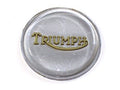 Triumph tank top badge silver gold logo T140 Bonneville emblem