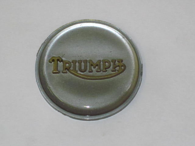 Tank top badge T140 T120 5 speed OIF silver gold 83-4776 UK Made