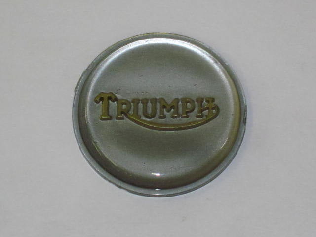 Tank top badge T140 T120 5 speed OIF silver gold 83-4776 UK Made