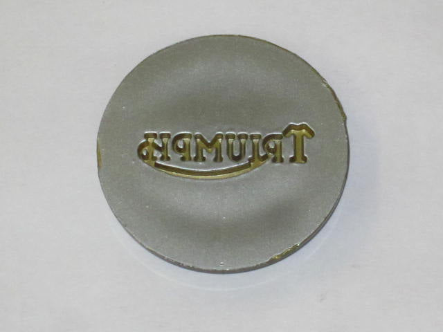Tank top badge T140 T120 5 speed OIF silver gold 83-4776 UK Made