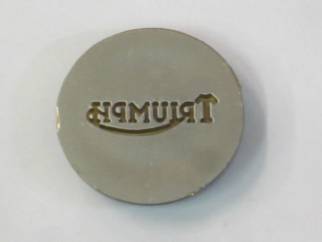 Tank top badge T140 T120 5 speed OIF silver gold 83-4776 UK Made
