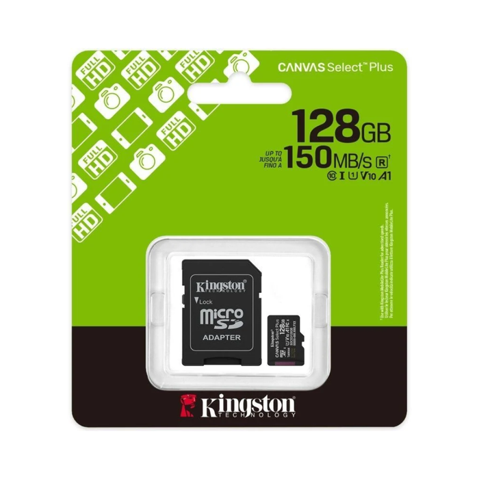 Tarjeta de Memoria Kingston CANVAS Select Plus microSD