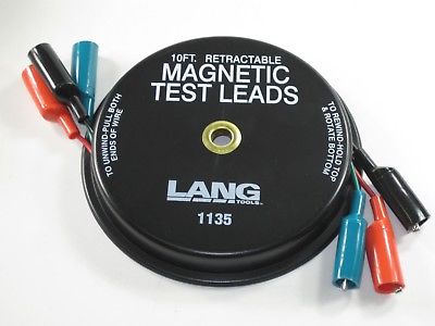 Test Leads magnetic alligator clips 10 foot retractable trouble shoot tools auto